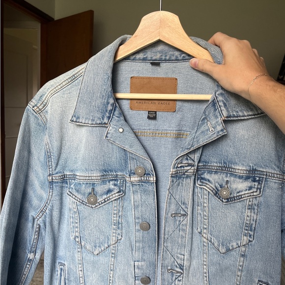 Men's/Unisex Size S Light Wash Denim Jacket - Picture 8 of 8
